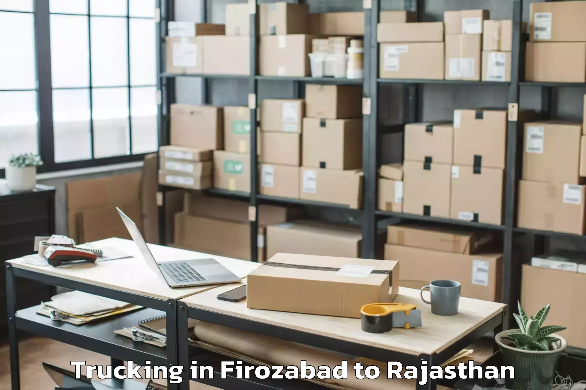 Easy Firozabad to Ghatol Trucking Booking